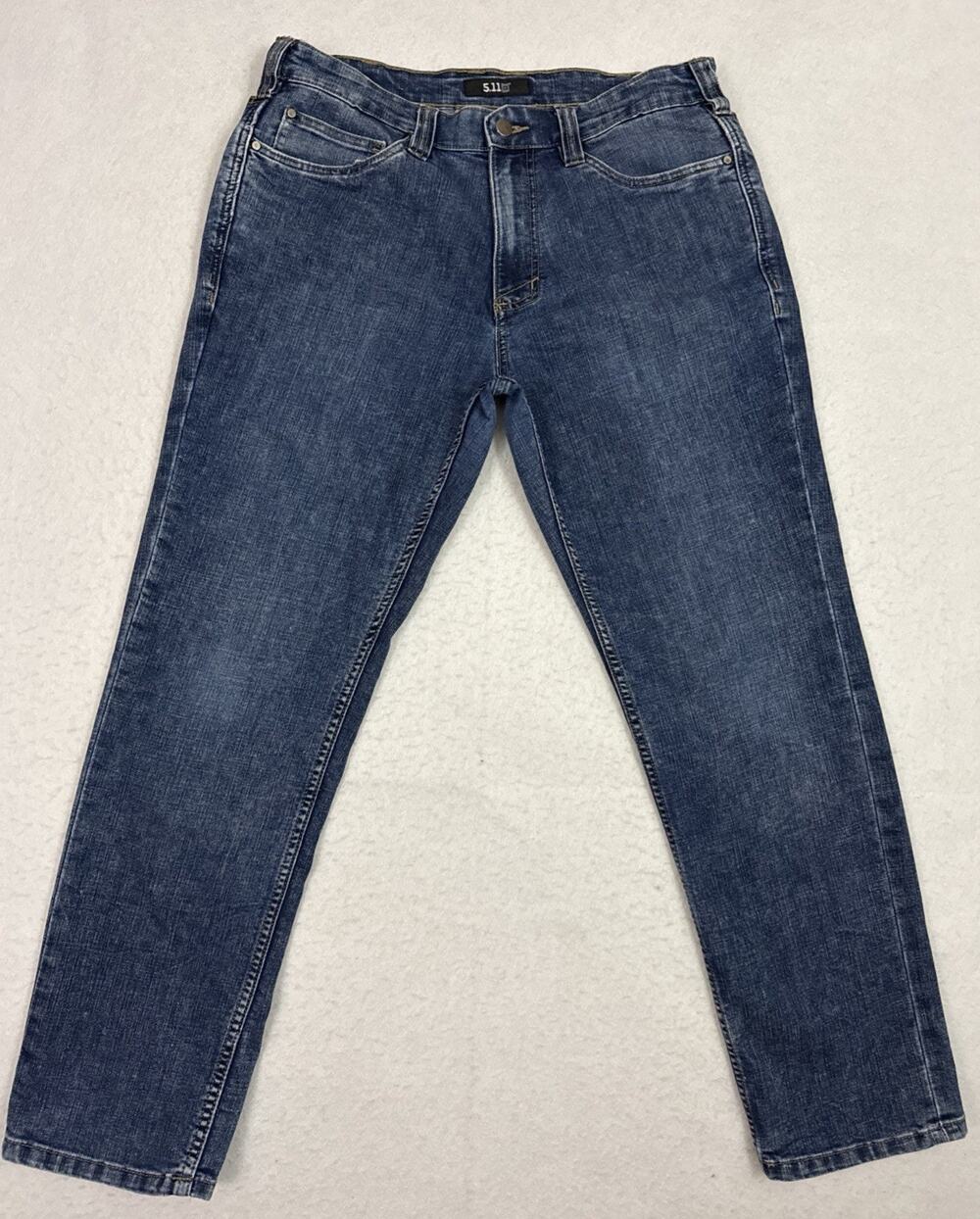 5.11 Tactical Defender Flex Jeans Men’s 34x30 Blue Straight Stretch Denim